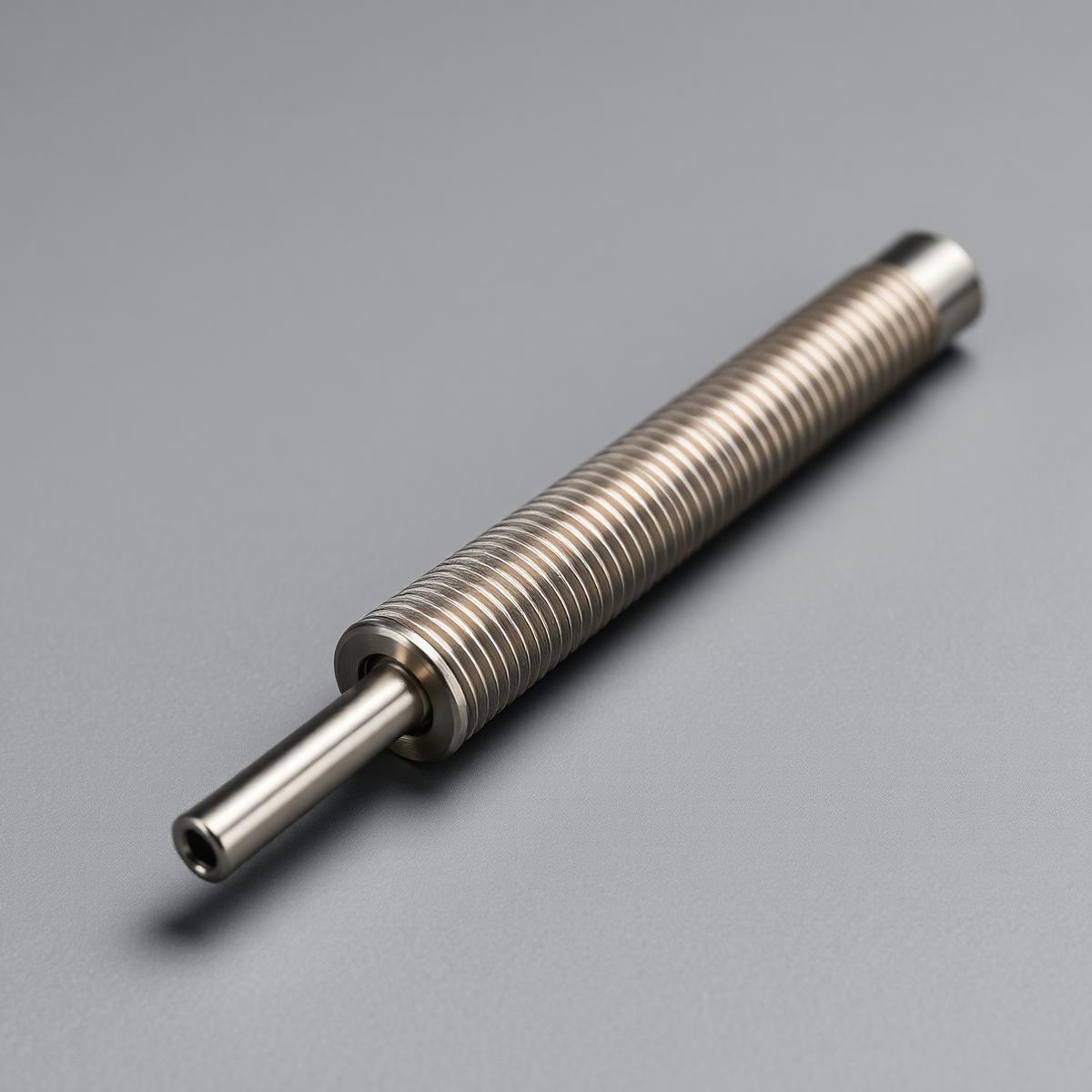 Axe fileté de précision en inox réalisé par tournage CNC